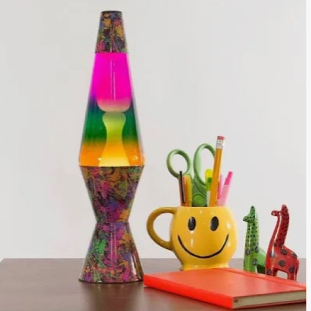 Paintball Lava Lamp Paint Decorated Retro Eighties Style Mood Light Each Unique